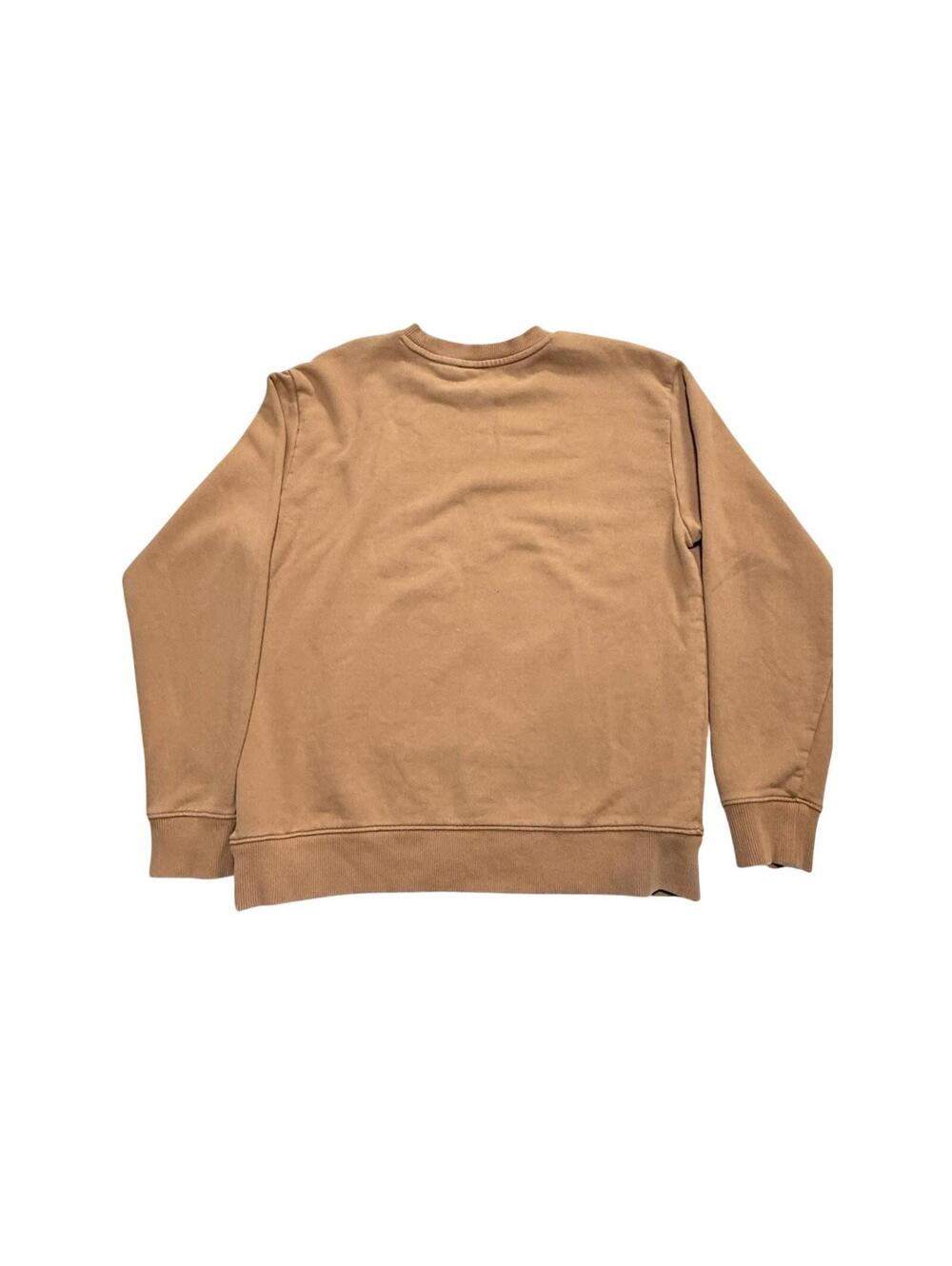VANS Crewneck Sweatshirt Men’s Medium Tan Brown Classic Logo Skate Pullover M - Picture 2 of 3